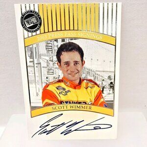 2003 Press Pass Nascar Autographed Trading Card Scott Wimmer Insert Vintage Rare
